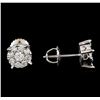 Image 2 : 0.71 ctw Diamond Earrings - 14KT White Gold