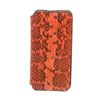Image 1 : MCM Orange Snakeskin Flap Closure Iphone5 Case