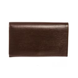 Louis Vuitton Brown Epi Leather Porte Monnaie Billets Tresor Wallet