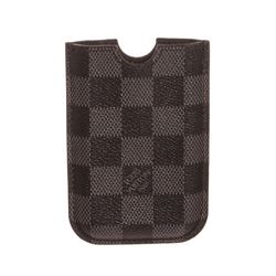 Louis Vuitton Damier Graphite Canvas Leather Iphone 3 Case