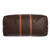 Image 9 : Louis Vuitton Monogram Canvas Leather Keepall 55 cm Bandouliere Duffle Bag Lugga