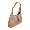 Image 2 : Gucci Beige Canvas Leather Trimmed Jackie Hobo Shoulder Bag