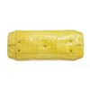 Image 4 : Nancy Gonzalez Yellow Crocodile Hard Framed Tote Bag