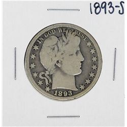 1893-S Barber Half Dollar Silver Coin