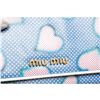 Image 6 : Miu Miu Blue White Dots Pink Hearts Leather Long Wallet