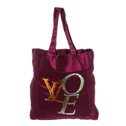 Louis Vuitton Purple Satin That's Love Tote Bag