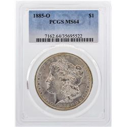 1885-O $1 Morgan Silver Dollar Coin PCGS MS64