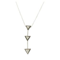 0.25 ctw Diamond Pendant With Chain - 14KT White Gold