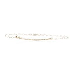 0.2 ctw Diamond Bracelet - 14KT White Gold