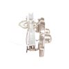Image 3 : Chanel Silver CC Turn Lock Vintage Clip On Earrings 96P
