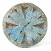 Image 1 : A Troika circular wall time piece, the pastel blue and light brown dial with intaglio two size tr...