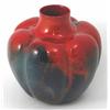 Image 1 : A Royal Doulton "Sung" vase, moulded in the form of a gourd and flambe-glazed with richly variega...