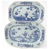 Image 1 : A pair of 18th century Chinese export octagonal dishes, painted with a mother and child in a fenc...