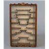Image 1 : A Chinese hardwood framed wall cabinet, for the display of snuff bottles....