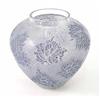 Image 1 : A Lalique vase, "Esterel", cat. ref. 941, ovoid and steeply tapering toward base, design of mould...
