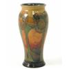 Image 1 : A Moorcroft 'Landscape' vase, decorated in Eventide colours of greens, blues, rust red and ochre,...