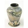 Image 1 : A Moorcroft saltglaze fish vase, decorated with an encircling pattern in shades of blue, green an...