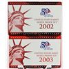 Image 2 : U.S. 2002 & 2003 Silver Proof Sets