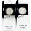 Image 1 : U.S. 2002 & 2003 $1 American Silver Eagle Proof with Original Box & COA