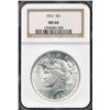 Image 1 : 1923 Peace Silver Dollar NGC MS64