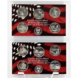U.S. 2004 - 2005 State Quarters Silver Proof Sets W/Original Mint Packaging