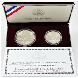 U.S. 1998 John F. Kennedy Commemorative 2-Coin Set