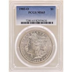 1902-O $1 Morgan Silver Dollar Coin PCGS MS65