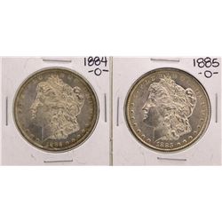 Lot of 1884-O & 1885-O $1 Morgan Silver Dollar Coins