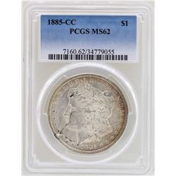 1885-CC $1 Morgan Silver Dollar Coin PCGS MS62