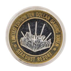 .999 Silver Stardust Resort Las Vegas, Nevada $10 Casino Limited Edition Gaming