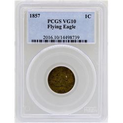 1857 Flying Eagle Cent Coin PCGS VG10