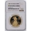 Image 1 : 1991-W $50 American Gold Eagle Coin NGC PF69 Ultra Cameo