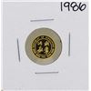 Image 2 : 1986 Singapore 1/20 Oz. Gold Coin Year of the Tiger