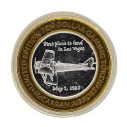 .999 Silver McCarran International Airport Las Vegas, NV $10 Limited Casino Toke