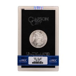 1881-CC $1 Morgan Silver Dollar Coin GSA NGC MS63