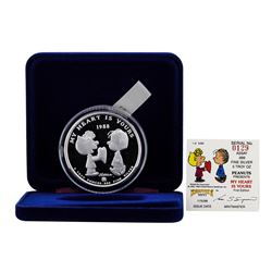 1988 Rarities Mint .999 Fine Silver 5 oz. Peanuts Limited Edition Round