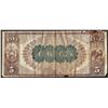 Image 2 : 1882 $5 Brown Back New York, New York National Currency Note CH# 4645