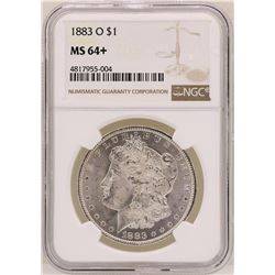 1883-O $1 Morgan Silver Dollar Coin NGC MS64+