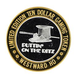 .999 Silver Westward Ho Casino Las Vegas $10 Casino Gaming Token Limited Edition