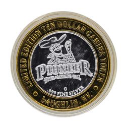.999 Silver Pioneer Hotel & Gambling Hall $10 Casino Limited Edition Gaming Toke