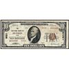 Image 1 : 1929 $10 National Currency Note Hudson, OH CH# 9221