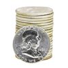 Image 1 : Roll of (20) 1958 Brilliant Uncirculated Franklin Half Dollars