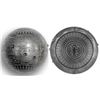 Image 3 : 2015 7 oz Fine Silver Spherical Coin Seven New Wonders of The World Antique Fini