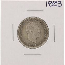 1883 Kingdom of Hawaii Quarter Dollar Coin