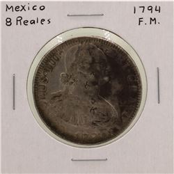 1794F.M. Mexico 8 Reales Silver Coin