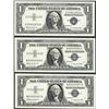 Image 1 : Lot of (3) 1957B $1 Silver Certificate Notes