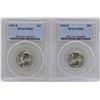 Image 1 : Lot of 1942-D & 1943-D Washington Quarter Coins PCGS MS65