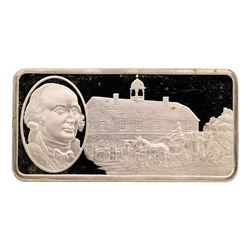 500 Grain Sterling Silver Franklin Mint 100 Greatest Americans Ingot