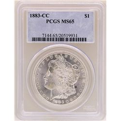 1883-CC $1 Morgan Silver Dollar Coin PCGS MS65