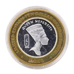 .999 Silver Luxor Las Vegas, Nevada $10 Casino Limited Edition Gaming Token